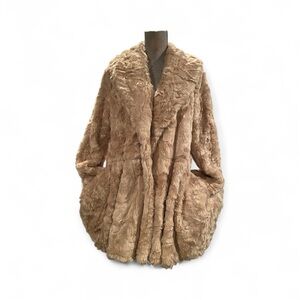 Free People Faux Fur Swing Bliss Coat Size Medium